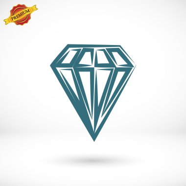 elmas simgesi, düz tasarım