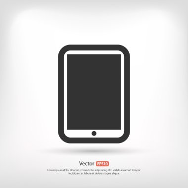 Modern dijital tablet pc simgesi