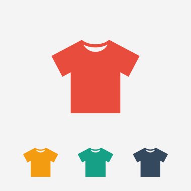 Tshirt düz simgesi