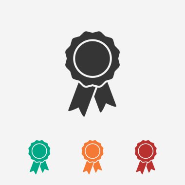 Kurdele simgeli rozet