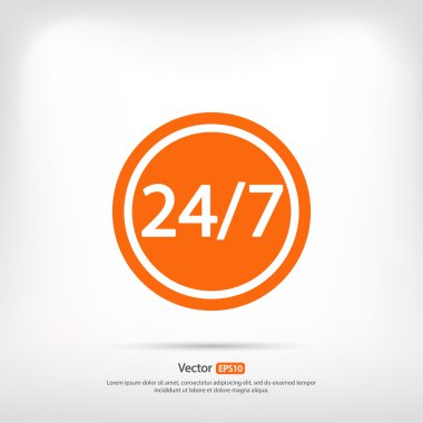 bir gün ve haftanın 7 günü 24 Saat