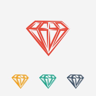 elmas simgesi, düz tasarım