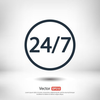 bir gün ve haftanın 7 günü 24 Saat