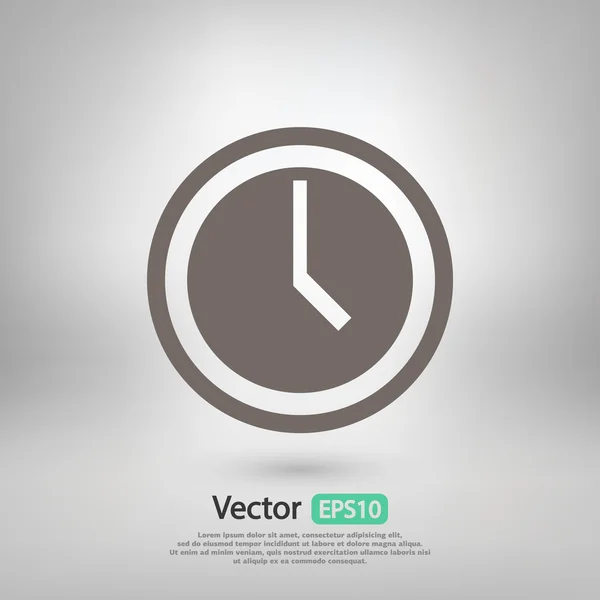 Reloj icono de diseño — Vector de stock