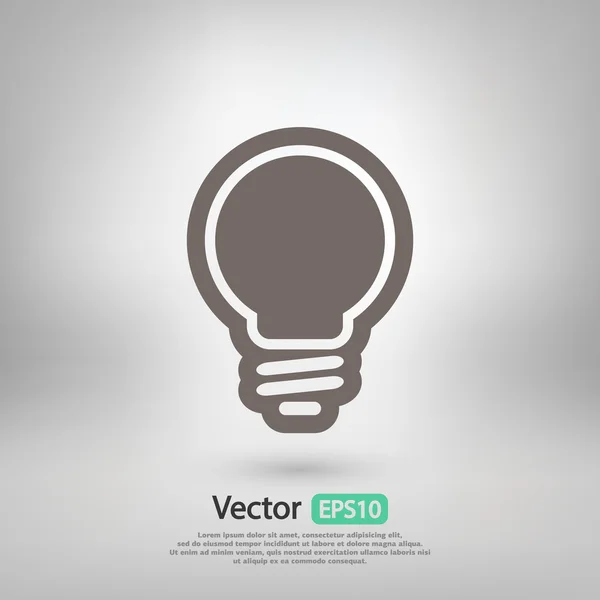 Icono de bombilla — Vector de stock