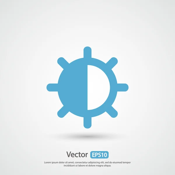 Icono de brillo y contraste — Vector de stock