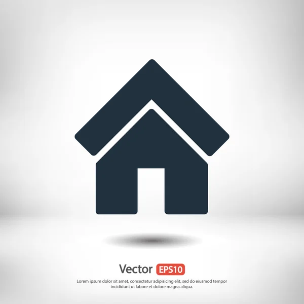 Wohnungsbau-Ikone. — Stockvektor
