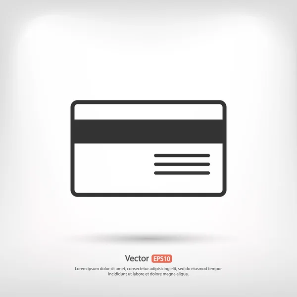 Bank kreditkort ikonen — Stock vektor