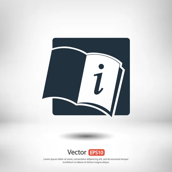 Icono de libro abierto — Vector de stock