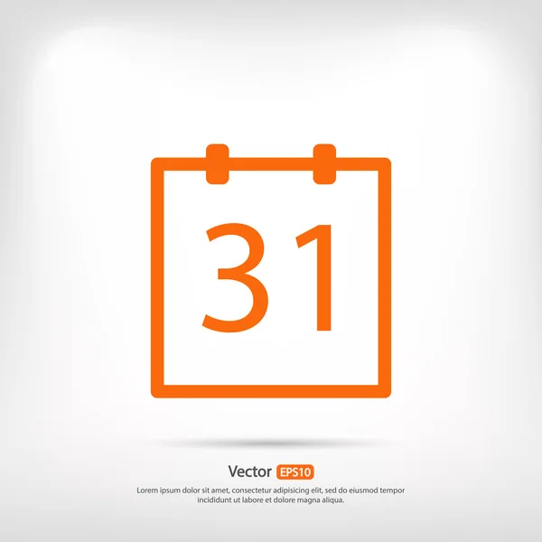 Design icona del calendario — Vettoriale Stock