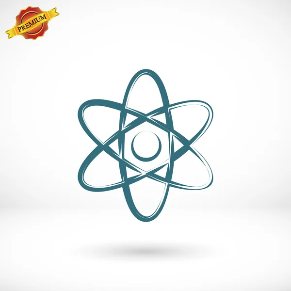 Icône atome. design plat — Image vectorielle