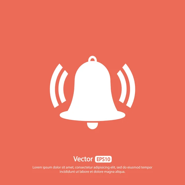 Bell icono de diseño — Vector de stock