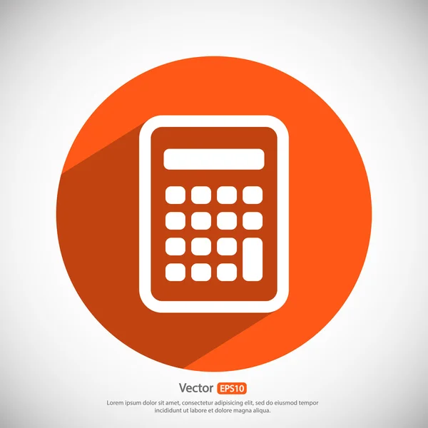 Diseño del icono de la calculadora — Vector de stock