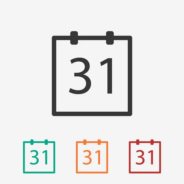 Kalender-Icon-Design — Stockvektor