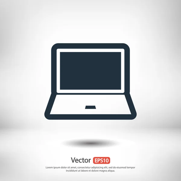 Design de ícone laptop — Vetor de Stock