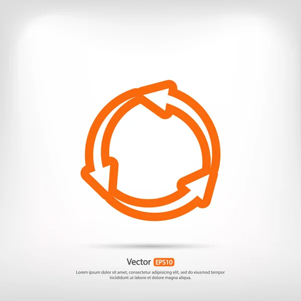 Icône des flèches circulaires — Image vectorielle