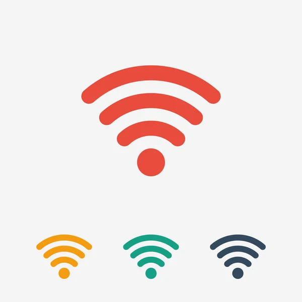 Wireless Icon,  Flat design style — Stock Vector