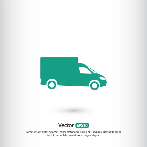 Vrachtwagen Flat Icon — Stockvector