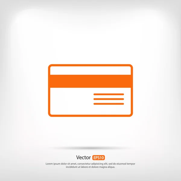 Pictogram van de creditcard van de Bank — Stockvector