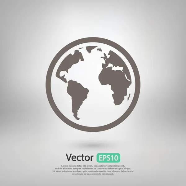 Planeta icono de diseño — Vector de stock