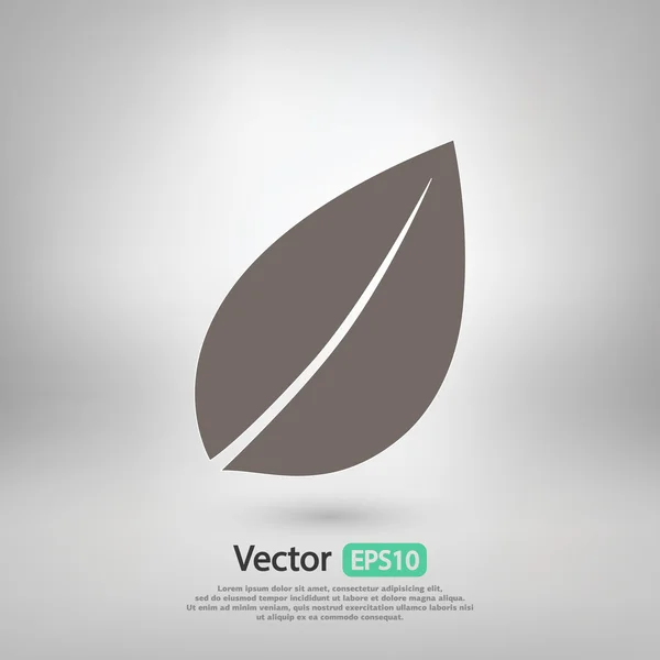 Icono hoja de árbol — Vector de stock