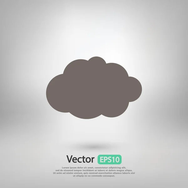 Design von Cloud-Icons — Stockvektor