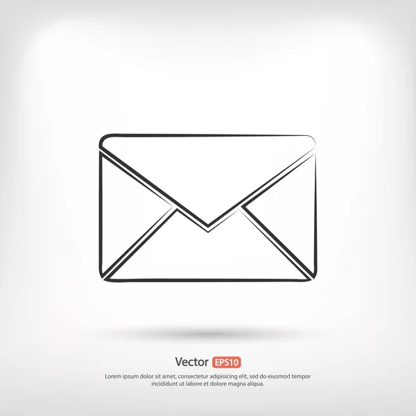 Sobre icono de correo — Vector de stock