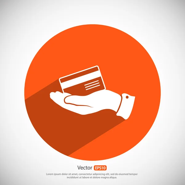 Pictogram van de creditcard van de Bank — Stockvector