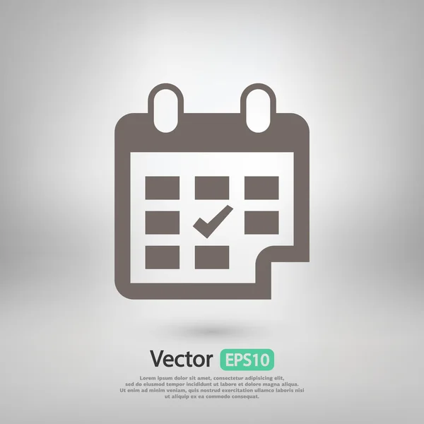 Kalender-Icon-Design — Stockvektor