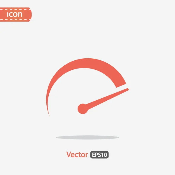 Fordulatszámmérő ikon illusztráció — Stock Vector