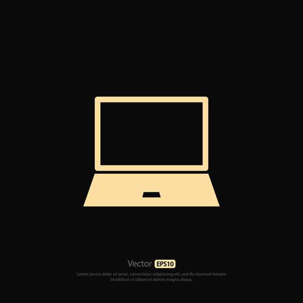 Дизайн иконки ноутбука
