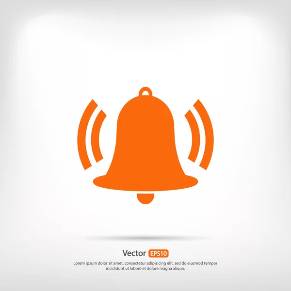 Bell icono de diseño — Vector de stock