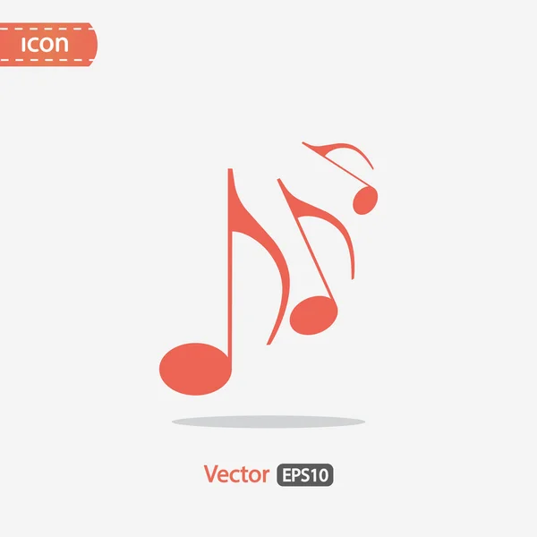 Ícone de música design — Vetor de Stock