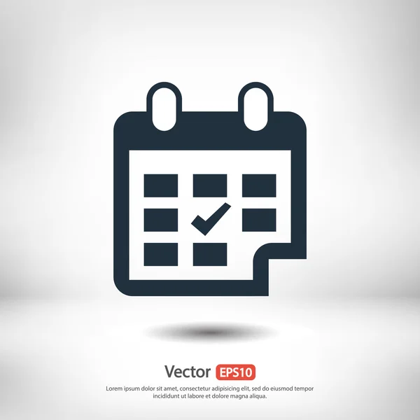 Calendar icon design — Stock Vector