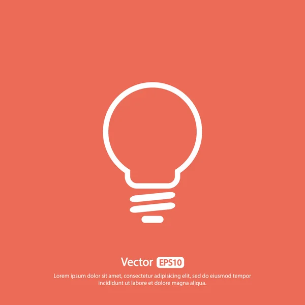 Light bulb  icon — Stock Vector