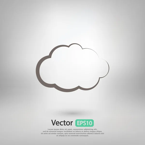 Хмара icon дизайн — стоковий вектор