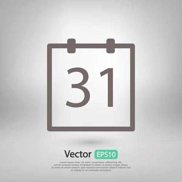 Diseño de icono de calendario — Vector de stock