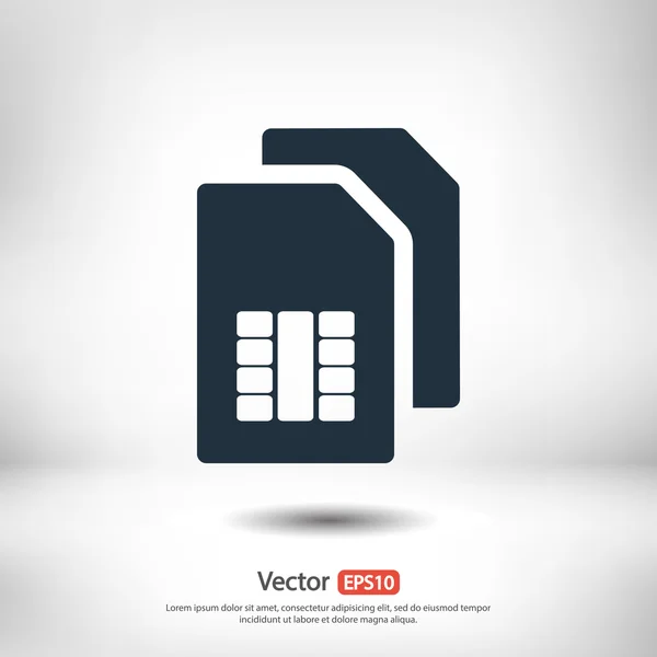 Sim card icon — Stock Vector