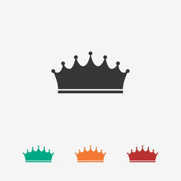 Crown  icon, Flat design style — Stock Vector