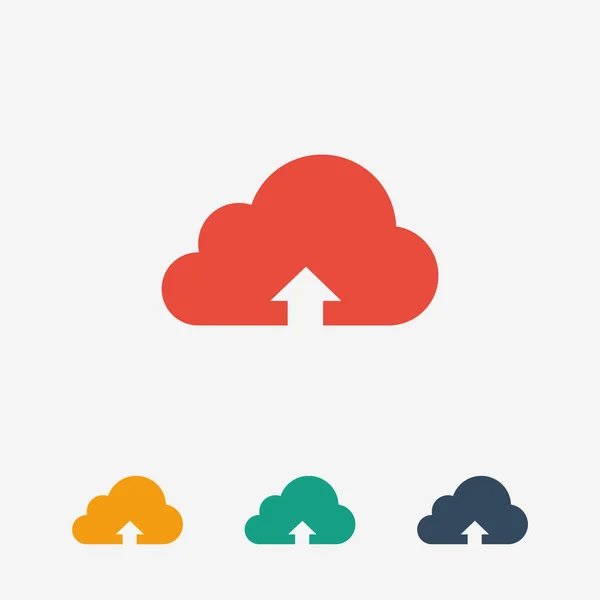 Uploadpictogram in wolk — Stockvector