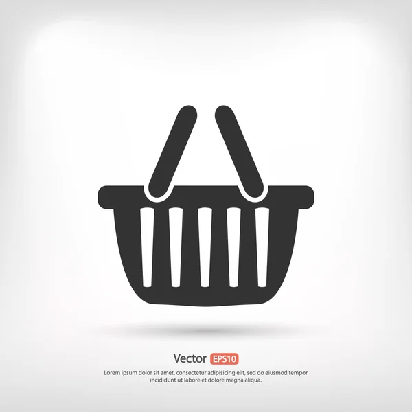 Icono de cesta de compra — Vector de stock