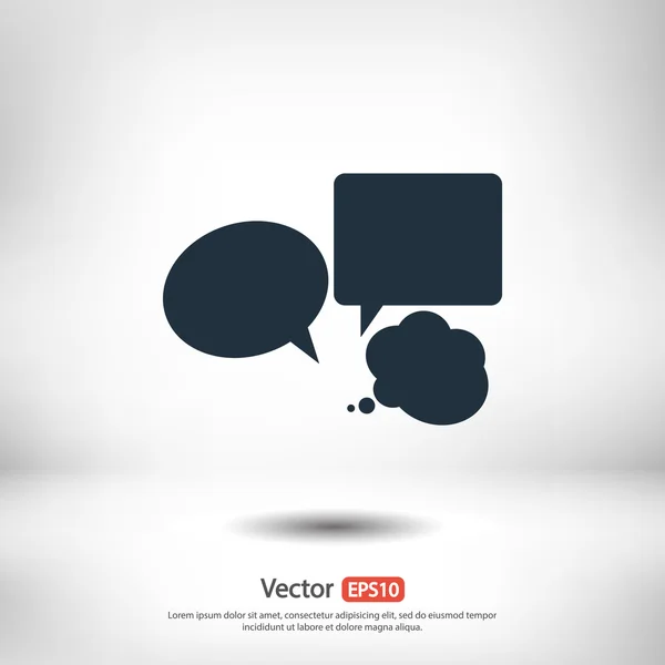 Bulles de parole icône — Image vectorielle