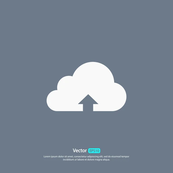 Nube subir icono — Vector de stock