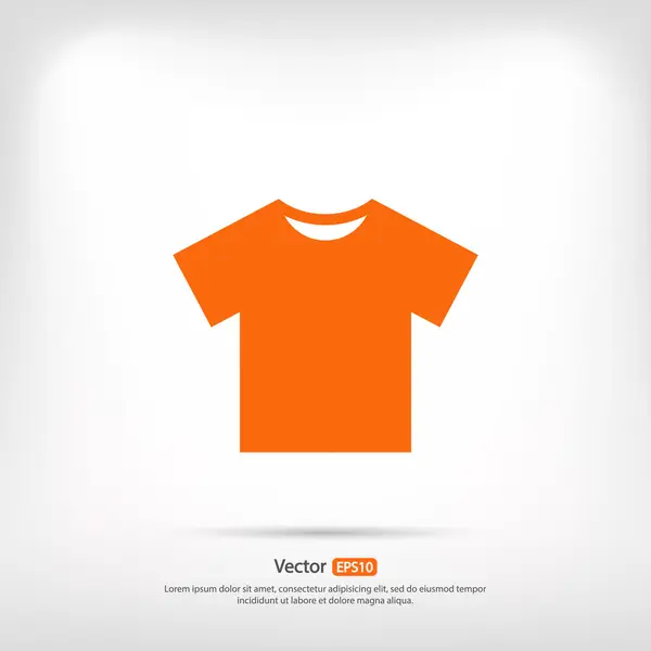 Tshirt ícone plana —  Vetores de Stock