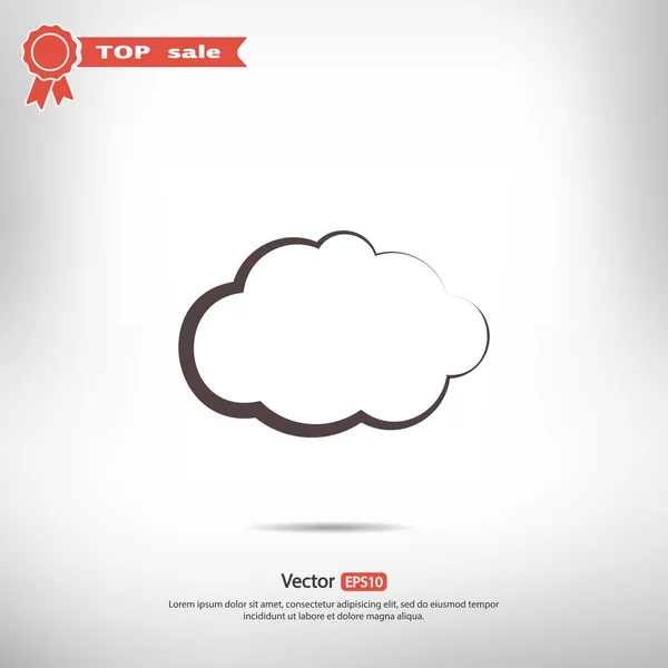 Nube Icono de diseño — Vector de stock