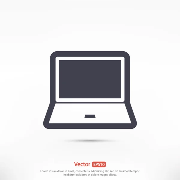 Design de ícone laptop — Vetor de Stock