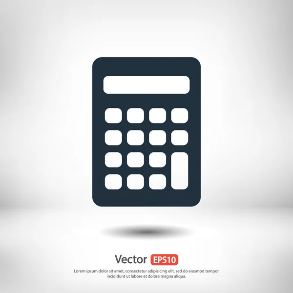 Diseño del icono de la calculadora — Vector de stock