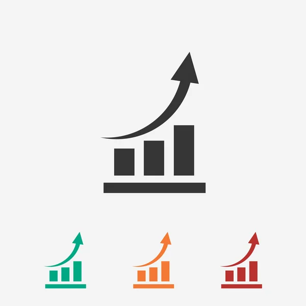 Infographic, chart ikon — Stock Vector