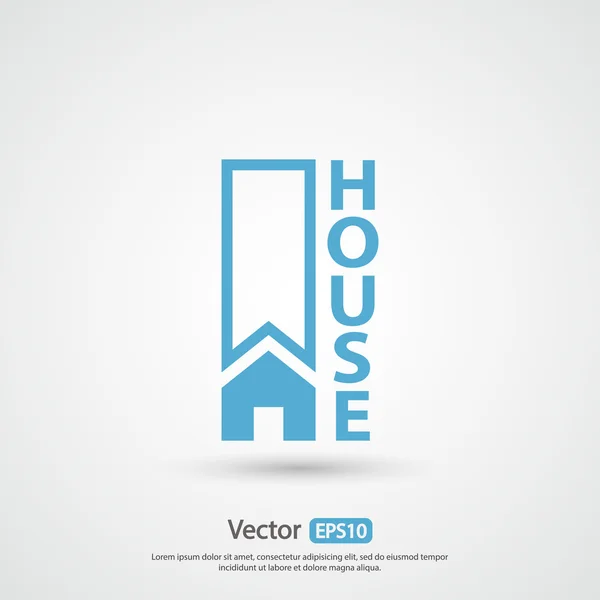 Lakás ház ikon. — Stock Vector
