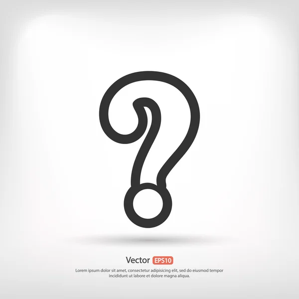 Question mark sign — Stock Vector